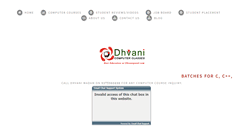 Desktop Screenshot of dhvanipatel.com