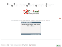 Tablet Screenshot of dhvanipatel.com